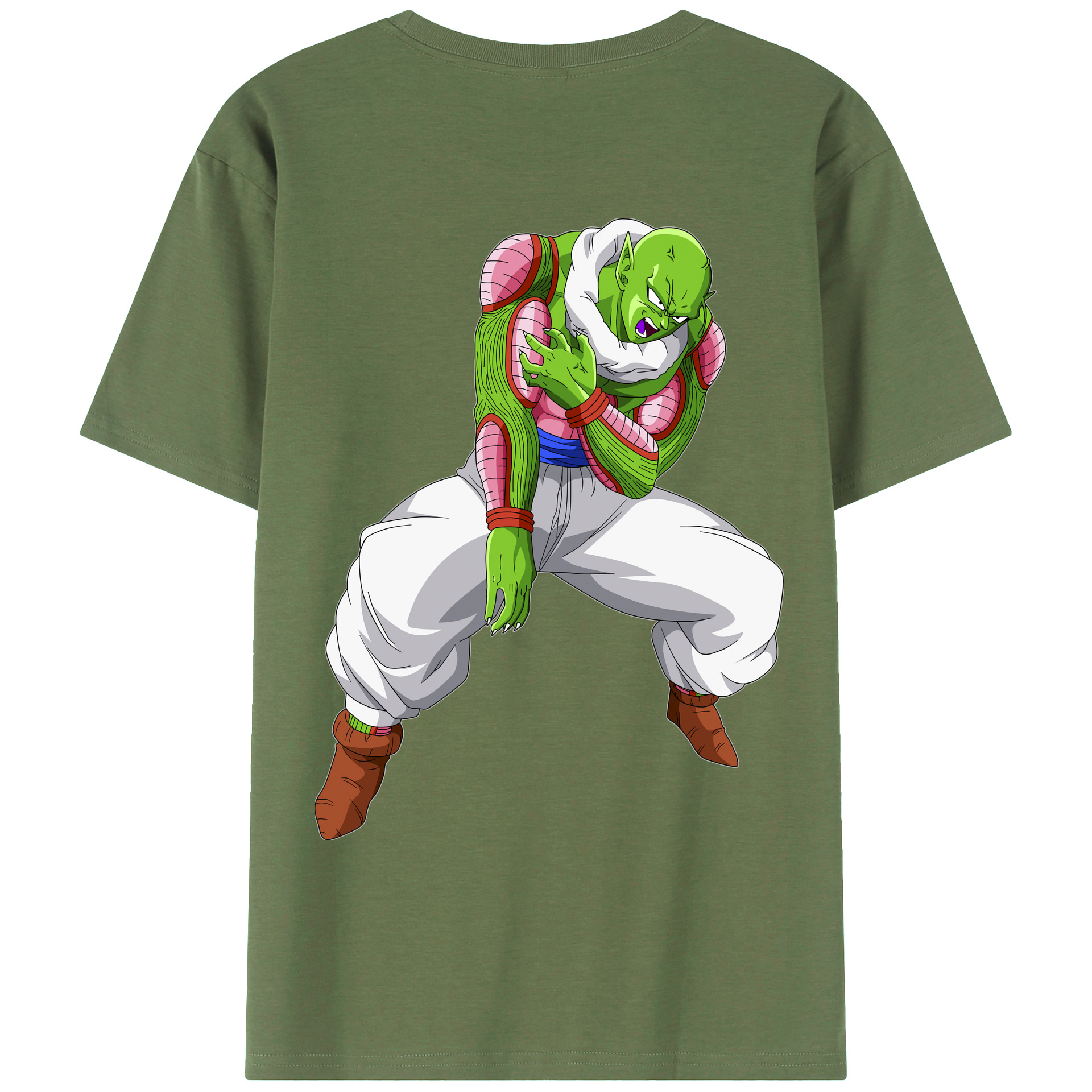 （画像用） ドラゴンボール ピッコロ DRAGON BALL Piccolo 綿100％ メンズ半袖Tシャツ（バックプリント） 通気性